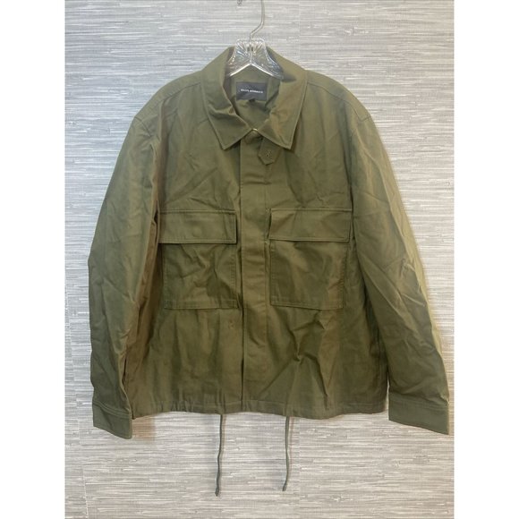 $249 Club Monaco Field Jacket Military Cold Weather Men Olive Green Size XL NWOT - Picture 3 of 7